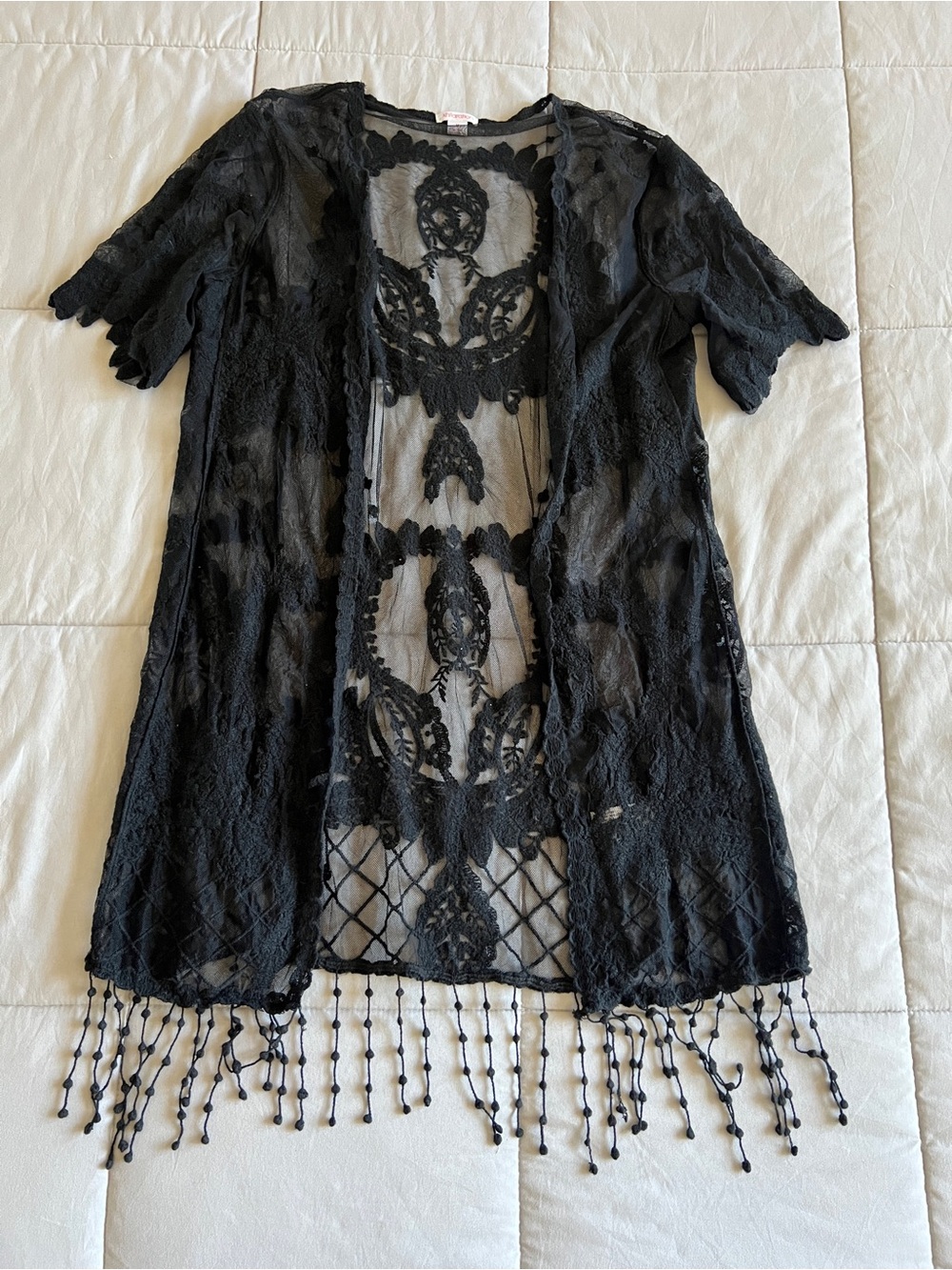 Xhilaration Lace Mesh Kimono